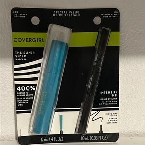 Covergirl Mascara and Eyeliner Set - Black and Blue